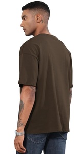 T-shirts vierges pour hommes, coupe classique, respirants, 300g, haute qualité, écologiques, motif uni, streetwear, Oxford, personnalisables avec logo OEM - Product Image 4