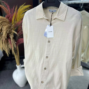 Camisas de Vestir de Satén para Hombre, Cuello en V, Doble Botonadura, Manga Larga, Casual, para Playa, Verano, Ligeras y Transpirables - Product Image 1