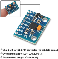 Modul giroskop Akselerometer 3-sumbu mpu650, 6 DOF 6 sumbu modul Sensor Gyroscope Akselerometer 16-bit, konverter Data iklan