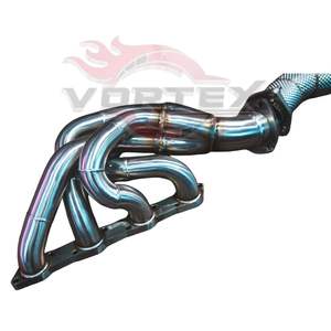 Système d'échappement électronique Vortex en acier inoxydable doré pour Ferrari 430, section complète Catback avec collecteur et tuyau de descente - Product Image 5