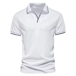 Nouvelle tendance pour hommes pulls en coton de qualité supérieure polos en tissu tricoté personnalisé polos pour hommes de grande taille - Product Image 6