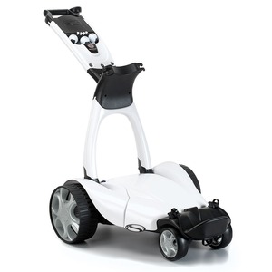 รถเข็นกอล์ฟไฟฟ้า Stewart Golf X10 Follow Signature ระดับอุตสาหกรรม พร้อมแบตเตอรี่เสริม OEM ปรับแต่งได้ สีขาวมุก - Product Image 2