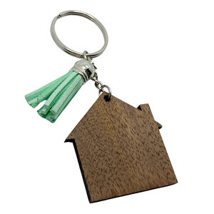Manufacturer <b>Custom</b> logo Engraved Eco Gift Wood <b>Keychain</b> Blank - Product Image 4