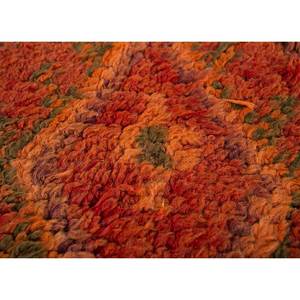 Alfombra de Lana Anudada a Mano Nuray, Diseño Geométrico Abstracto Rojo Naranja, Rectangular, para el Hogar, Entrada o Pasillo, 9x12 - Product Image 3