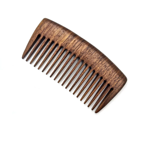 PEINE DE MADERA DE NEEM NATURAL DE LUJO HECHO A MANO CON ACABADO DE DOS TONOS, ESTILO MODERNO, ECOLÓGICO, ARTESANÍA SANIYA PARA USO EN SALÓN, PERSONALIZABLE - Product Image 2