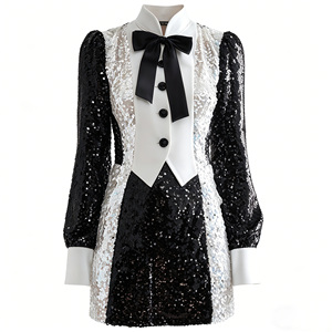 princess polly baby blue dress Wholesale Black Dress White Collar Girls Detachable Collar Design