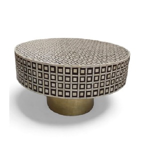 Mesas de centro de muebles con incrustaciones de hueso decorativas interiores únicas para mesas redondas de muebles de oficina a la venta a los mejores precios - Product Image 1