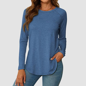 Camisetas transpirables de bajo precio para mujer, camisetas de manga larga para adultos para mujer, disponibles en Stock, nueva calidad Premium - Product Image 4