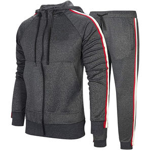 Chándales para hombre, chándal informal a prueba de viento, moda, 2 piezas, cremallera completa, conjuntos de traje atlético para correr, chándal deportivo - Product Image 1