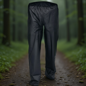 ASATEX Black Rain Trousers with PU Stretch Protective <b>Raincoats</b> - Product Image 3