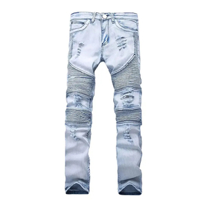 กางเกงยีนส์ขายาวสำหรับผู้ชายทรงตรง - Product Image 6