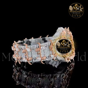 Montre de luxe carrée avec cadran drapeau américain, chiffres romains, bracelet en acier inoxydable, mouvement à quartz analogique - Product Image 2