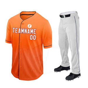 Uniforme de Béisbol Hip Hop Urbano, Transpirable, con Logotipo Personalizado, Unisex, Ropa Deportiva de Alta Calidad, Gran Venta - Product Image 1