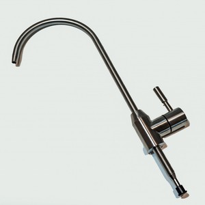 Brushed thép 1-WAY vòi nước cho phòng tắm chìm áp suất thấp với tùy chọn 3/8 t-connector - Product Image 1