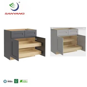 La mejor calidad de estilo europeo modular de madera, muebles de tablero laminado completo, gabinetes de cocina - Product Image 2