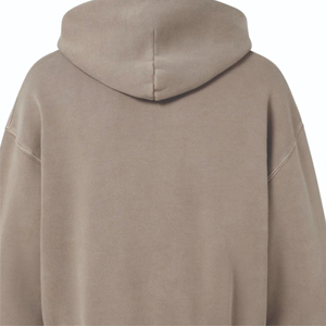 Sudadera con capucha de lana polar de peso pesado personalizada para hombre al por mayor 2026 ropa de calle de invierno con doble cremallera Impresión digital logotipo personalizado - Product Image 5