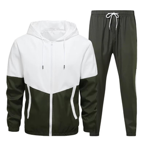2025 último diseño, venta al por mayor, chándales informales, Otoño, nuevo, ajustado, elástico, logotipo personalizado de alta calidad y diseño para hombres - Product Image 1