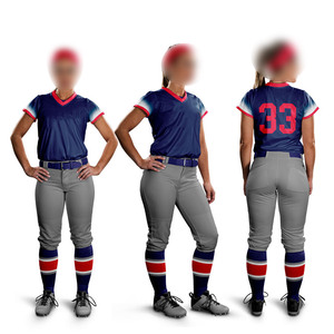 Color azul Cómodo Más alta calidad Nueva llegada Mejor venta Producto superior Uniforme de softbol unisex - Product Image 1