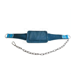 High Quality Customized Heavy Duty Comfortable Weightlifting Dip Steel <b>Chain</b> Leather Belt Non-Slip Eco-Friendly Sustainable - Product Image 2