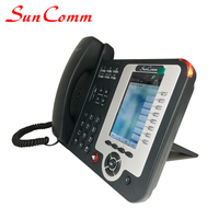 Téléphone IP VoIP pour hôtel SC-2062-HPE 4,3 pouces avec 8 lignes SIP, PoE, interphone vocal, garantie 1 an, 30 touches DSS