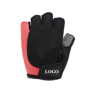Guantes deportivos de cuero ventilados transpirables de medio Dedo de alto rendimiento para hombres y mujeres empuñaduras sin dedos para gimnasio de Fitness - Product Image 2