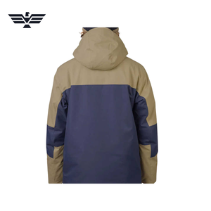 Chaqueta Cortavientos con Cuello Alto y Logotipo Personalizado para Hombre, Chaqueta Delgada de Lona para Invierno, Estilo Urbano, Forro de Nailon, Cierre de Cremallera OEM al por Mayor - Product Image 3