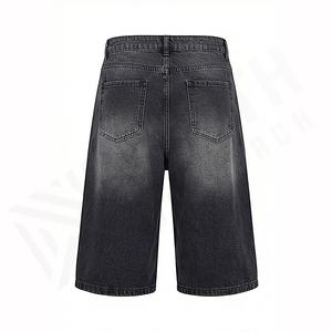 Pantalones Cortos Vaqueros de Mezclilla para Hombre, Lavados, Personalizados, hasta la Rodilla, Estilo Vintage, Verano 2025, Holgados, Color Personalizado - Product Image 2