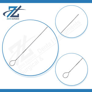 Sonde Cawthorne manuelle de haute qualité argent extrémité aplatie 140mm de long Instruments chirurgicaux en acier inoxydable certifiés CE classe I - Product Image 4
