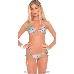 ชุดว่ายน้ำบิกินี่สองชิ้นแห้งเร็วสำหรับผู้หญิงชุดว่ายน้ำเซ็กซี่สี OEM - Product Image 1