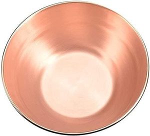 Bol à mélanger en cuivre pur 99.9% épais de calibre lourd pour salade 7.9 pouces de diamètre oeuf battant décoratif et cuisine à des fins de service - Product Image 2