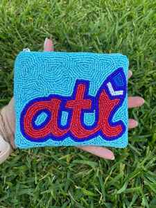 กระเป๋าซิปมินิงานปักลายหรูหราประดับลูกปัดหลากสีพร้อมคำมงคล งานฝีมือสวยงาม กระเป๋าใส่เหรียญ - Product Image 5