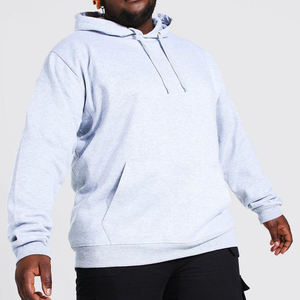 Plus Size Streetwear Blank Heavy Weight <b>Black</b> Pullover Hoodie Custom Sportswear <b>Men</b> Breathable Wholesale Fleece Lined <b>Hoodies</b> - Product Image 1