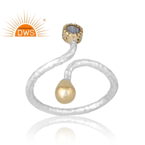 Nueva tendencia, anillo de piedras preciosas de labradorita Natural de Plata de Ley 925, joyería de diseño personalizado para mujer, regalo para ella - Product Image 1