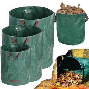 Feuilles de pelouse débris herbe coupe réutilisable robuste pliable sac de feuilles de jardin avec anneau de poignée debout boîtes de poubelle de cour - Product Image 1