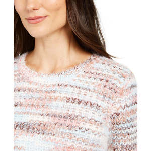 Maglione Premium da Donna Style Co, Effetto Melange, Collo alla Marinara, Traspirante, Casual per Autunno Inverno, Disponibile nelle Taglie Small e Large - Product Image 3