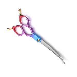 Tijeras para el cuidado del cabello de la mejor calidad, 7 ", dorado, ajustable, doble reposapiés y silenciador, tijera profesional para el cuidado de mascotas - Product Image 3