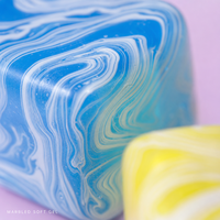 Jouet sensoriel souple en gel marbré, cube anti-stress à récupération lente, portable, couleur personnalisée, cadeau, OEM, ODM, vente en gros