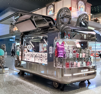 Nouveau type de camion de vente ambulante de café, chariot de restauration, hamburgers, frites, glaces, bus, camion, remorque alimentaire mobile avec cuisine complète