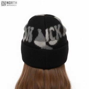 Gorros de Punto con Bordado Unisex de Buena Calidad Hechos en Fábrica 2025, Precio al por Mayor, Gorros de Punto Ligeros de Color Liso con Impresión - Product Image 2