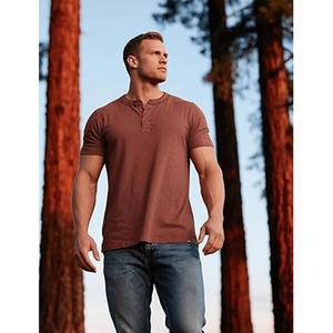 เสื้อยืดลำลองผู้ชาย คอทรงกลม ผ้าฝ้าย 100% ระบายอากาศได้ดีเยี่ยม ป้องกันคราบสกปรกอย่างเป็นธรรมชาติ แห้งเร็ว ผลิตจากผ้าถัก พิมพ์ลายด้วยเทคนิคสกรีน - Product Image 5