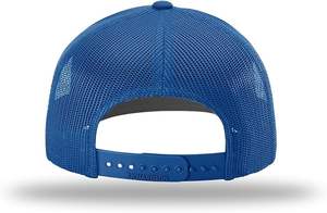 Casquette de camionneur 5 panneaux de qualité supérieure en gros, broderie et impression de logo personnalisés, style sportif professionnel avec casquettes de camionneur en maille unie - Product Image 3