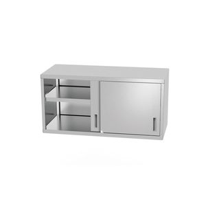 HENDI Profi Line <b>Wall</b> <b>Cabinet</b> <b>with</b> Sliding <b>Doors</b> Welded 1000x300x(H)600mm Kitchen <b>Cabinets</b> - Product Image 1