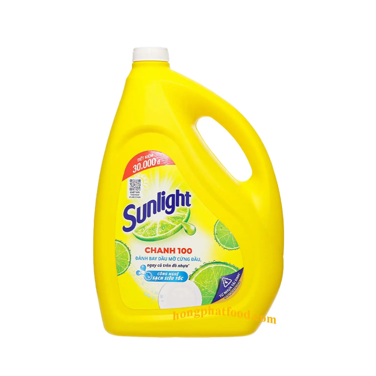 [Vietnam] Gel de nettoyage ménager liquide vaisselle de qualité supérieure Sunli-ght détergent liquide vaisselle peut 3.6kg saveur citron