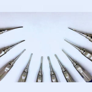 Set d'élévateurs à extraction dentaire manuelle de qualité allemande 10 Pcs 1.5MM-5MM CE Approved Lightweight Ergonomic Grip Luxating Straight - Product Image 6