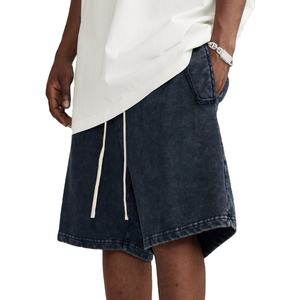 2026 New Casual Summer New Arrival Solid Quick Dry <b>Elastic</b> Waist Pocket Baggy Shorts for Men Beach Wear - Product Image 4