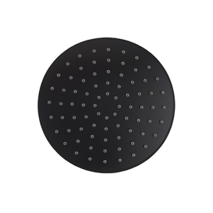 Pommeau de douche rond 20 cm en acier noir mat - Robinetterie de salle de bain Koricini - Product Image 3