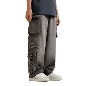 <b>Jeans</b> Manufacturer Sweatpants Custom Pant Baggy Casual <b>Flare</b> Sweat Cargo Pants Men <b>Vintage</b> Oversized Men Baggy Wide Leg <b>Jeans</b> - Product Image 6