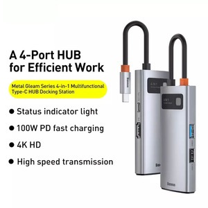 Base de Conexión Multifuncional 4 en 1 Tipo-C 4K HD con Adaptador Tipo-C a USB3.0*4 para Accesorios de Juego - Product Image 3