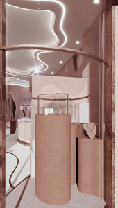 ตู้โชว์เครื่องประดับแบบสั่งทำตู้โชว์ติดผนังไม้เคสเครื่องประดับตู้โชว์เครื่องประดับพร้อมไฟ LED - Product Image 3