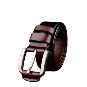 Vente directe d'usine ceintures en cuir véritable pour hommes ceinture en cuir de vachette de haute qualité pour hommes - Product Image 4